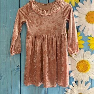 H&M Blush Velvet Kids Dress